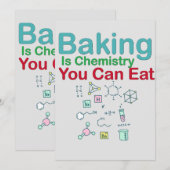Baken is chemie die je kunt eten kaart (Voorkant / Achterkant)