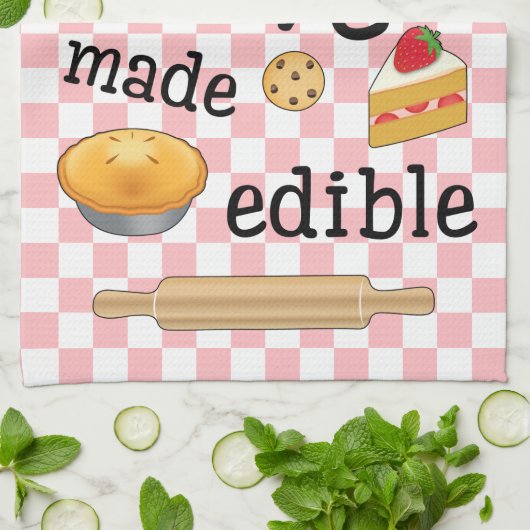 Baken is liefde eetbaar: Baker's Theedoek (Gevouwen)