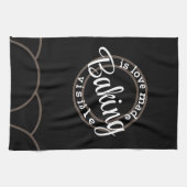 Baken is liefde zichtbaar gemaakt theedoek (Horizontaal)