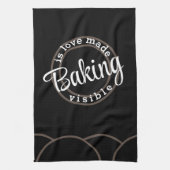 Baken is liefde zichtbaar gemaakt theedoek (Verticaal)