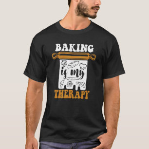 Baken is mijn bakkerij bakkerijksnijtstof hobby ba t-shirt