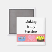 Baken is mijn passie magneet (Voorkant / Achterkant)