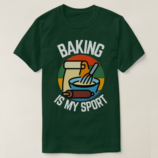 Baken is mijn sport, Baker Fans T-shirt (Design voorkant)