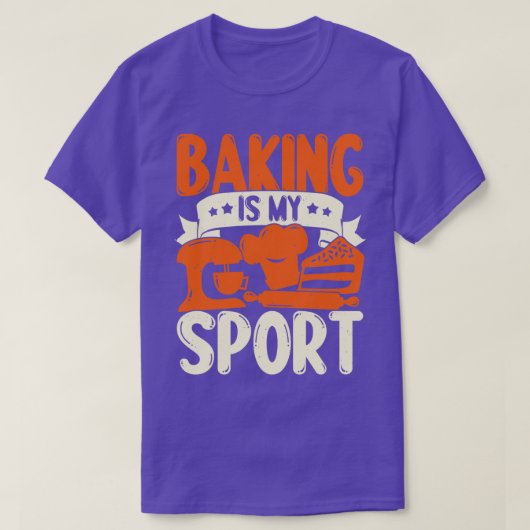 Baken is mijn sportpleistercadeau t-shirt (Design voorkant)