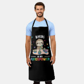 Baken is mijn Superpower Sweet Sloth BOD Volwassen Schort (Gedragen)