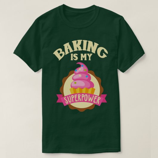 Baken is mijn Superpower T-shirt (Design voorkant)