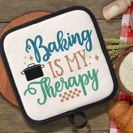 Baken is mijn therapie pannenlap