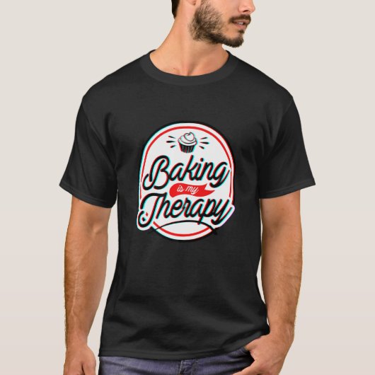 Baken is mijn therapie t-shirt (Voorkant)