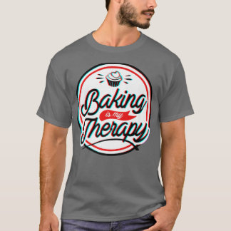 Baken is mijn therapie t-shirt