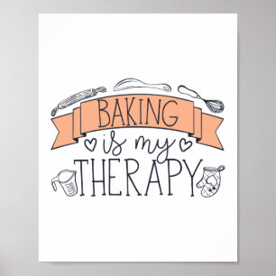 Baken is mijn therapiefaker poster