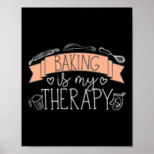 Baken is mijn therapiefaker poster