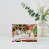 Baken - kerstkoekjes visitekaartje (Staand voorkant)