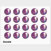 Baken * Kies uw achtergrondkleur Ronde Sticker (Vel)