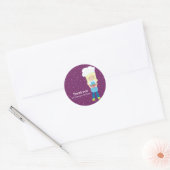 Baken * Kies uw achtergrondkleur Ronde Sticker (Envelop)