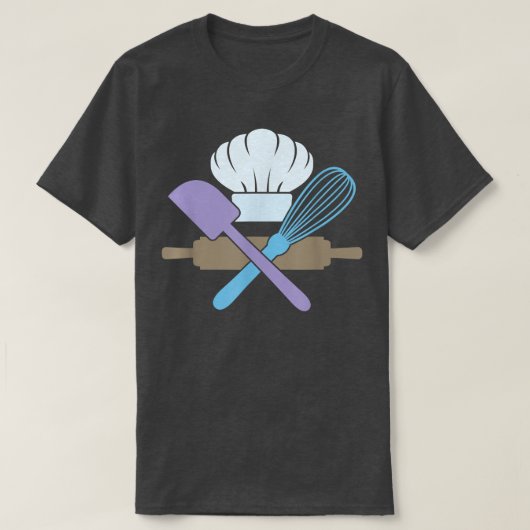 Baken, koken, voedsellapertjes, Mannen, vrouwen T-shirt (Design voorkant)