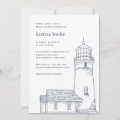 baken | Nautical Bridal Shower Uitnodiging (Voorkant)