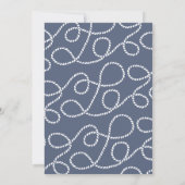 baken | Nautical Bridal Shower Uitnodiging (Achterkant)