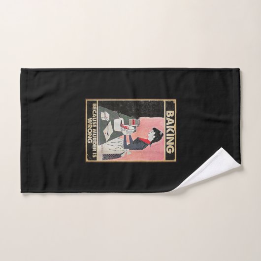 Baken omdat moord verkeerd is handdoek (Handdoek)