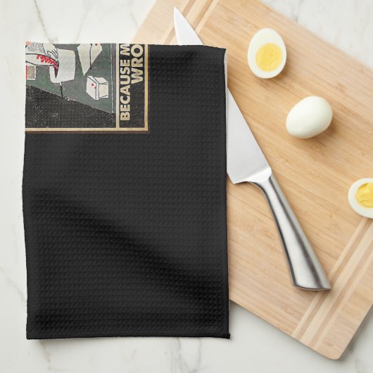 Baken omdat moord verkeerd is theedoek (Quarter Fold)