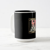 Baken omdat moord verkeerd is tweekleurige koffiemok (Voorkant links)