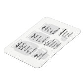 Baken schaafdoekje Magnet - Imperiale metingen Magneet (Linkerzijde)