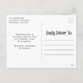 Baken spirits Bright Rode foto Feestdagenkaart (Achterkant)