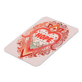 Baken van hoop: Inspirerend Hope Quotes Magneet (Linkerzijde)