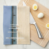 Baken van Lake Michigan Shores Theedoek (Quarter Fold)