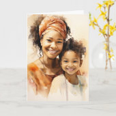 Baken van nederigheid: Moederdag Kaart (Gele Bloem)