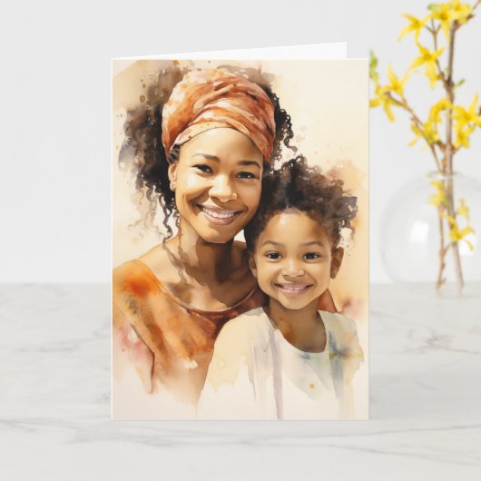 Baken van nederigheid: Moederdag Kaart (Gele Bloem)