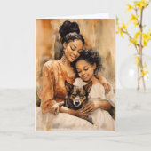 Baken van Vriendelijkheid: Moederdag Kaart (Gele Bloem)