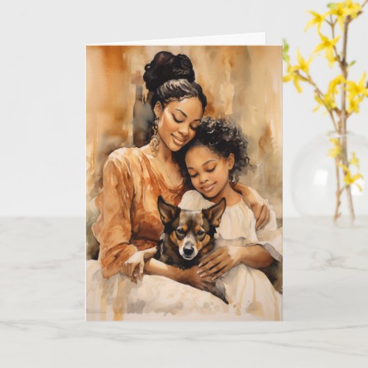 Baken van Vriendelijkheid: Moederdag Kaart (Gele Bloem)