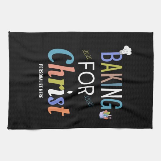 Baken voor de keukenhanddoek van Christelijke Bakk (Horizontaal)