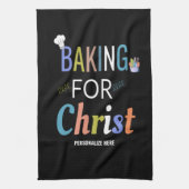 Baken voor de keukenhanddoek van Christelijke Bakk (Verticaal)