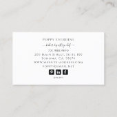 Baker Bakery Pastry Chef Cake Catering Visitekaartje (Achterkant)