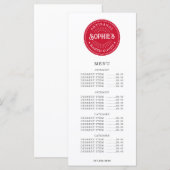 Baker Bakery Pastry Chef Logo Catering Flat Menu (Voorkant / Achterkant)