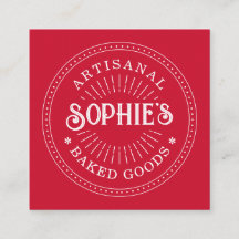 Baker Bakery Pastry Chef Typografie