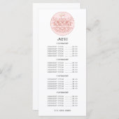 Baker Bakery Roos Roze Logo Menu (Voorkant / Achterkant)
