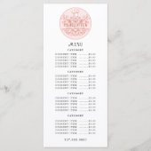 Baker Bakery Roos Roze Logo Menu (Voorkant)