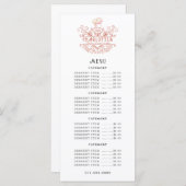 Baker Bakery Roos Roze Logo Menu (Voorkant / Achterkant)
