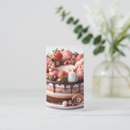 Baker Bakery Visitekaartjes (Staand voorkant)