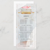 Baker Bakery Waterverf Bakers Tools Utensiemenu Menu (Voorkant / Achterkant)