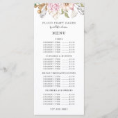 Baker Bakery Waterverf Bakers Tools Utiers Menu (Voorkant)