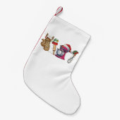 Baker Baking Bake Bakkerij Keuken Worker Kleine Kerstsok (Voorkant (Hangend))