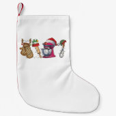 Baker Baking Bake Bakkerij Keuken Worker Kleine Kerstsok (Voorkant)