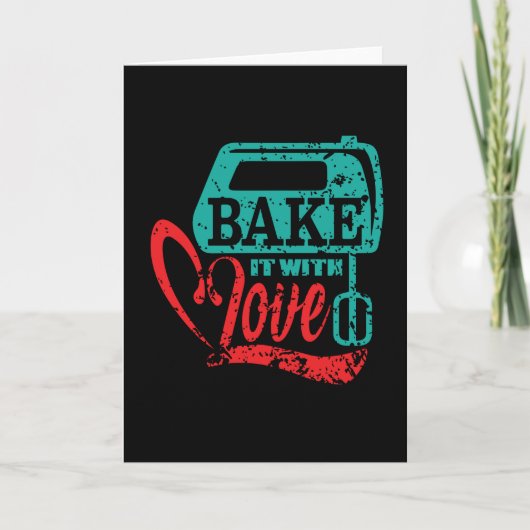 Baker Baking Bakery Pastry Kaart (Voorkant)