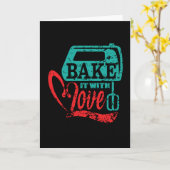 Baker Baking Bakery Pastry Kaart (Gele Bloem)