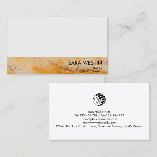 Baker Baking Bakery Visitekaartje (Voorkant / Achterkant)