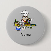 Baker Baking Cake Button (Voorkant)