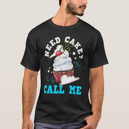 Baker Baking Cake Cupcake T-shirt (Voorkant)